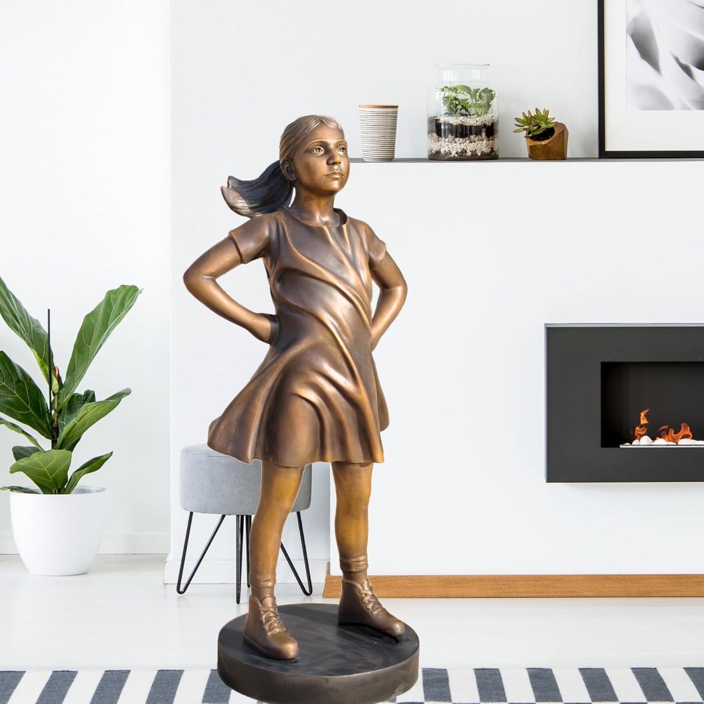Bronze Girl Sculpture Statue 🗽✨