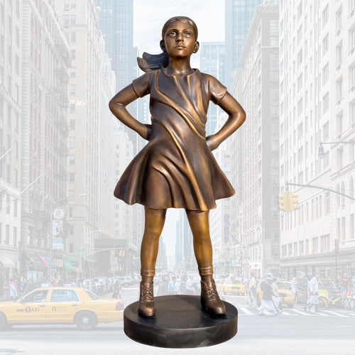 Bronze Girl Sculpture Statue 🗽✨