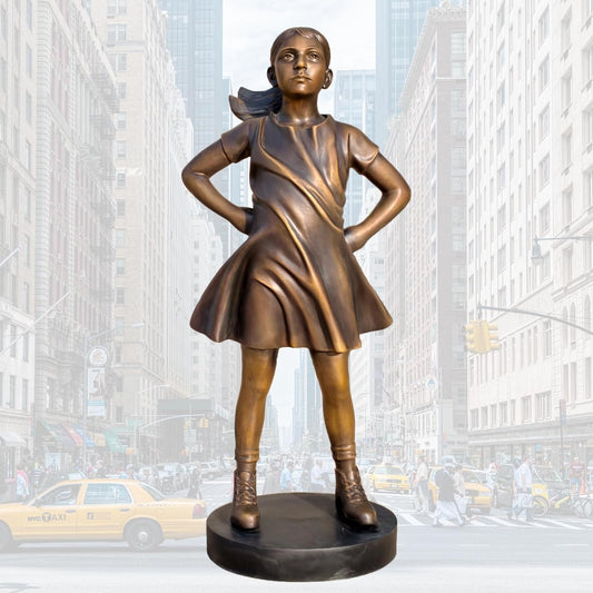 Bronze Girl Sculpture Statue 🗽✨