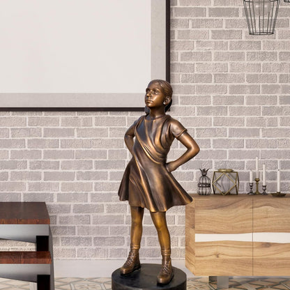 Bronze Girl Sculpture Statue 🗽✨